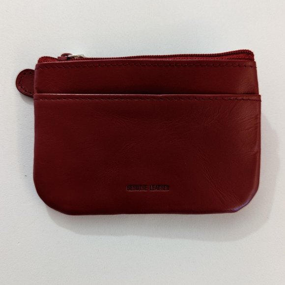 Fossil Leather Red Card Keychain Wallet - Picture 7 of 11